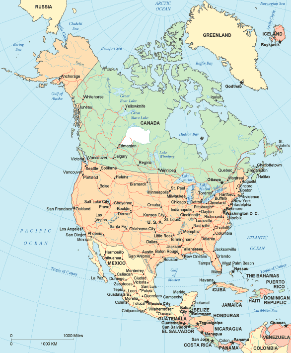 Continent of North America